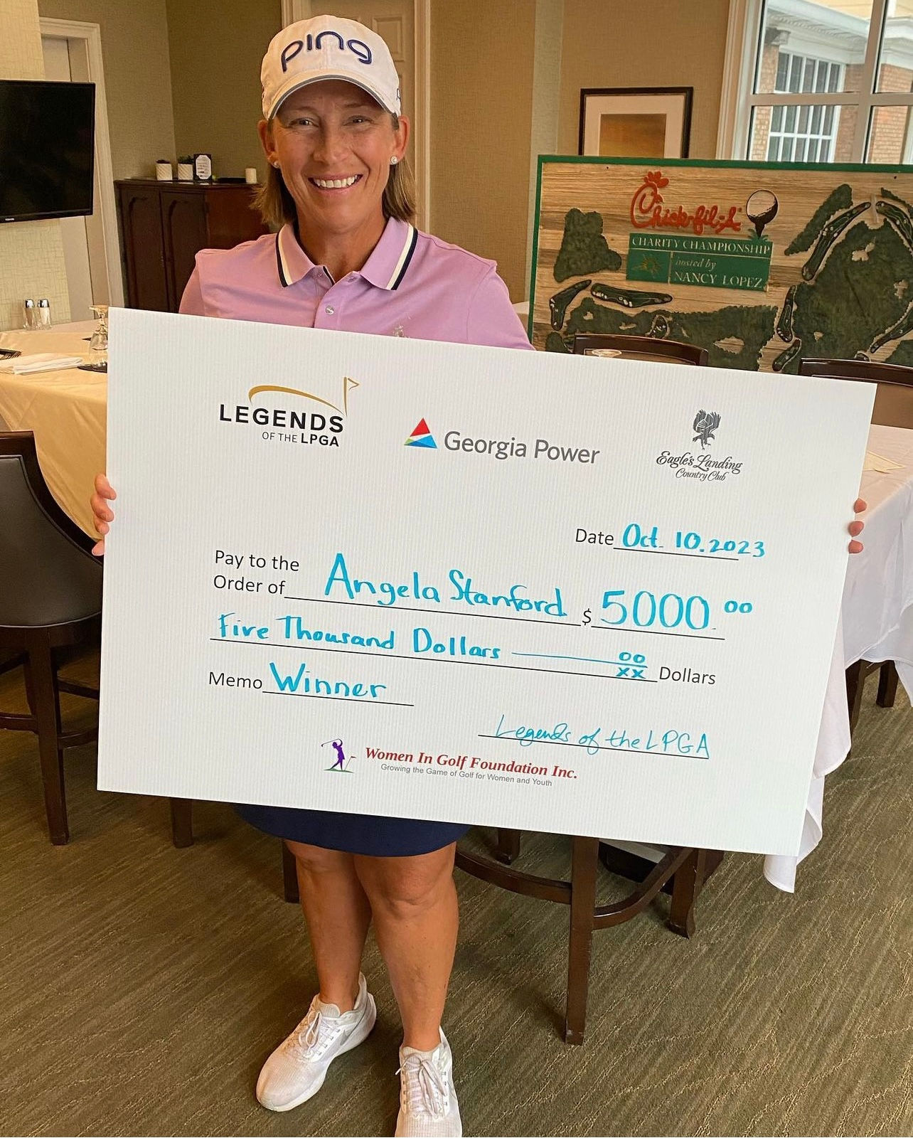 Angela Stanford is victorious at the Legends Return to Eagle’s Landing