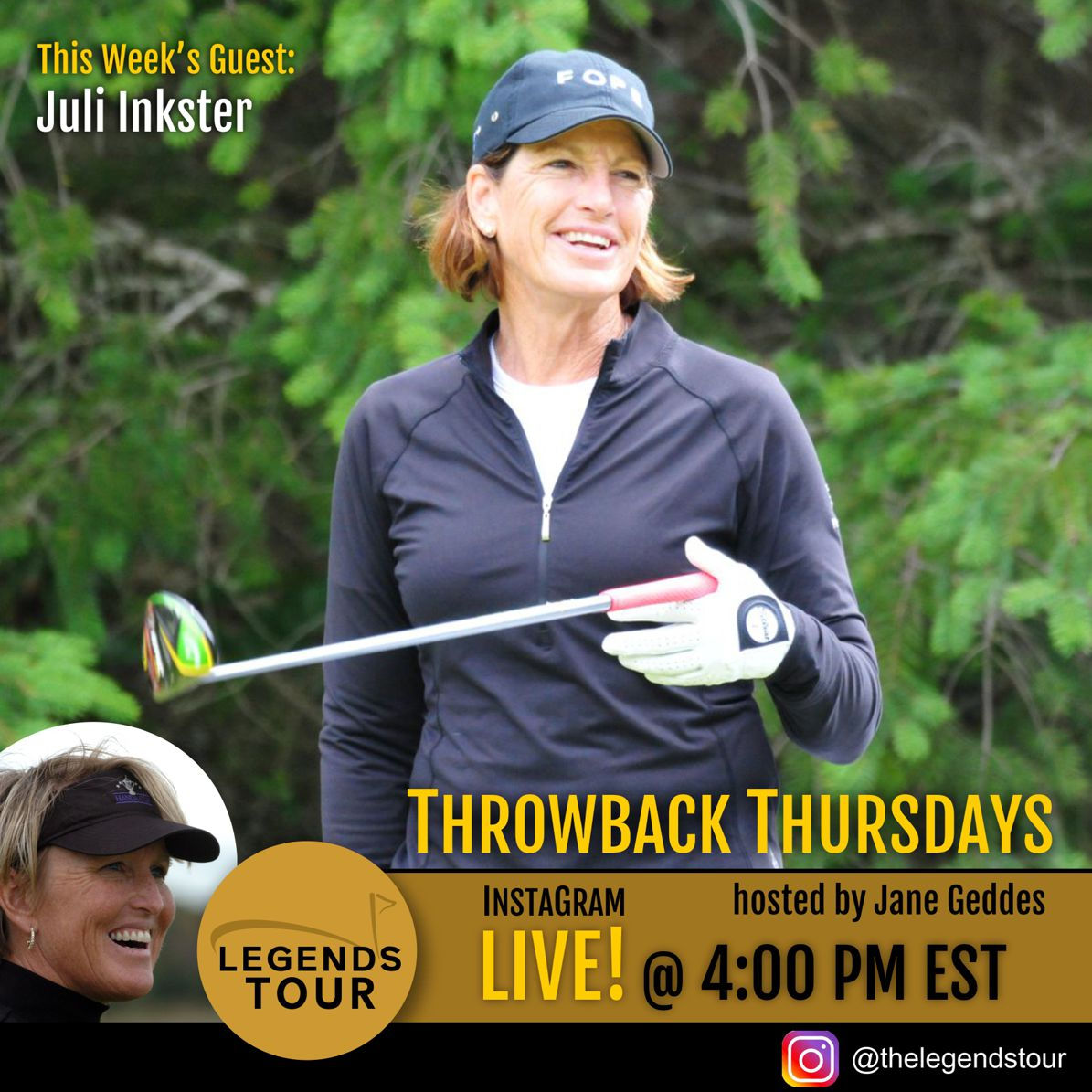 Juli Inkster to Appear on Legends Instagram Live with Jane Geddes