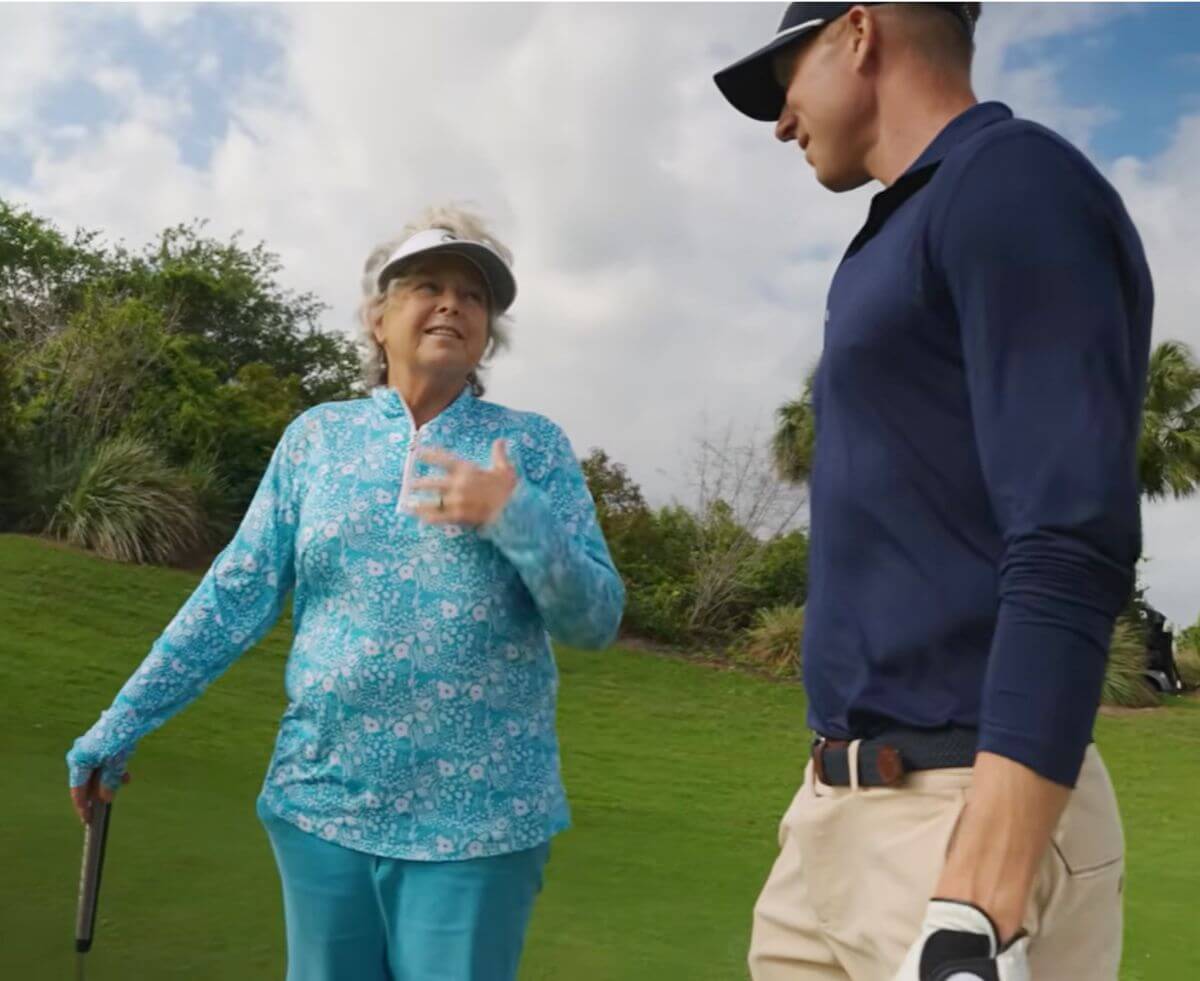 Hollis Stacy trending on YouTube after 9-hole match with male scratch golfer