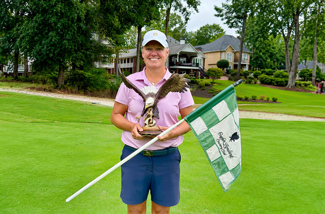 Yvonne Cox-Holmes Wins Legends Return to Eagles Landing in Playoff